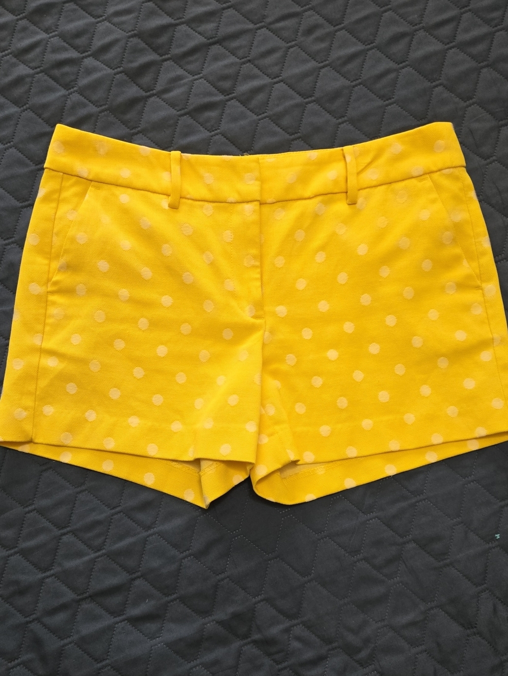Ann Taylor Yellow Polka Dot High-Rise Women's Shorts